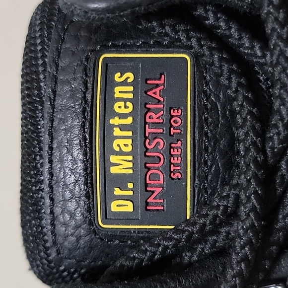Dr. Martens Black Steel Toe Work Boots Size 7L/6M/38 - Picture 10 of 12